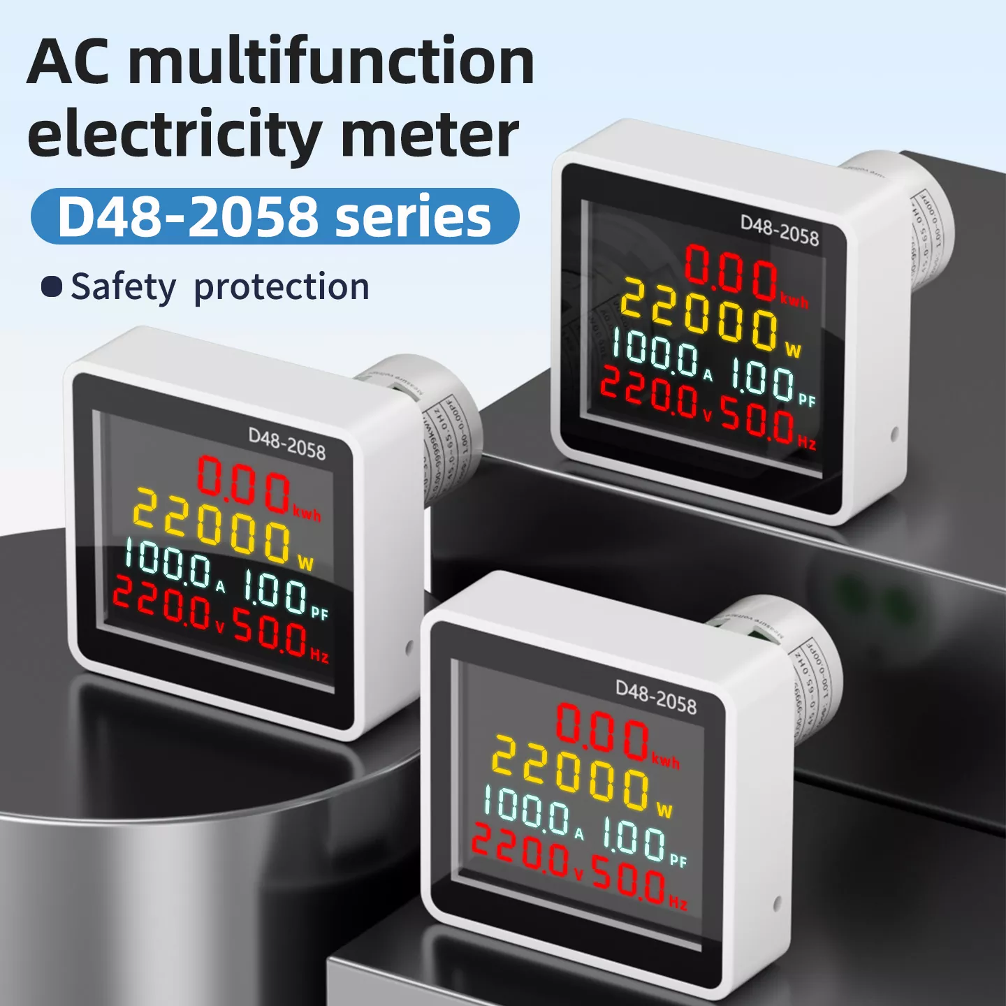 D48 2058 มิเตอร์มัลติฟังก์ชั่น AC