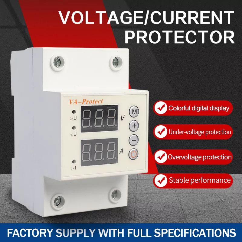 VA Protect ตัวป้องกันแรงดันไฟฟ้าแบบปรับได้จอแสดงผลคู่